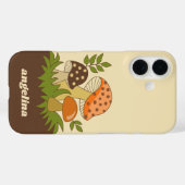 Merry Mushroom met aangepaste naam Case-Mate iPhone Case (Achterkant (horizontaal))