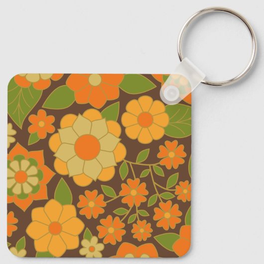 Merry Mushroom met aangepaste naam Sleutelhanger (Achterkant)