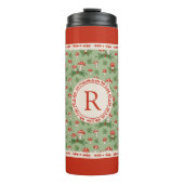 Merry Mushrooms Monogram Thermosbeker (Voorkant)