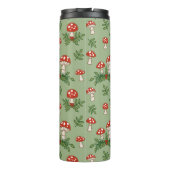 Merry Mushrooms on Celadon Thermosbeker (Achterkant)