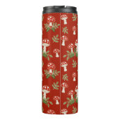 Merry Mushrooms on Cranberry Thermosbeker (Achterkant)