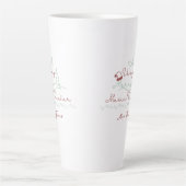 Merry Music Teacher Gepersonaliseerde Kerstmis Latte Mok (Voorkant)