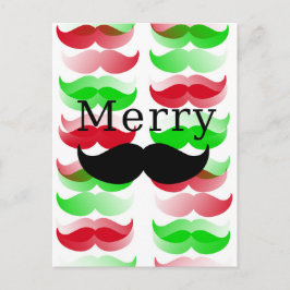 Merry Mustache Feestdagenkaart