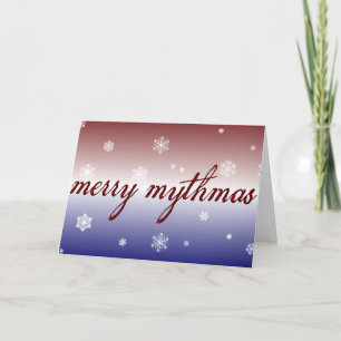 Merry Mythmas Feestdagen Kaart