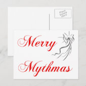 Merry Mythmas Feestdagenkaart (Voorkant / Achterkant)