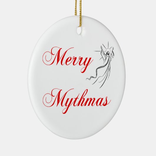 Merry Mythmas Keramisch Ornament (Rechts)