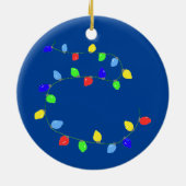 Merry n Bright Pet Iguana Kerstmis Keramisch Ornament (Achterkant)