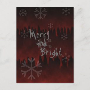 Merry N Bright Snowflake in het Hell Holiday Brief Feestdagenkaart