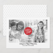 Merry n BrightStor 2 Photo Holiday Kaart (Voorkant / Achterkant)