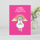 Merry Namaste Christmas Kaart (Staand voorkant)