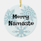 Merry Namaste Christmas Keramisch Ornament (Voorkant)