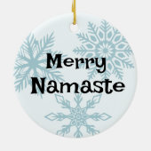 Merry Namaste Christmas Keramisch Ornament (Achterkant)