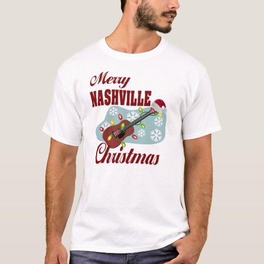 Merry Nashville Mannen Basic T-Shirt (Voorkant)