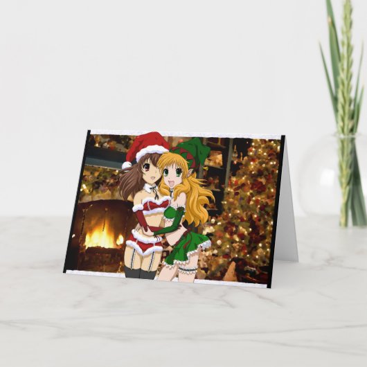 Merry Naughty Christmas Feestdagen Kaart (Voorkant)