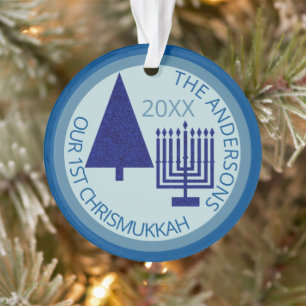 Merry Navy Interreligieuze Chrismukkah Foto Keepom Ornament