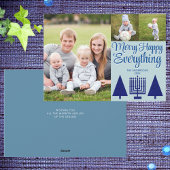 Merry Navy Interreligieuze Tree Menorah Cute 3 Fot Feestdagenkaart