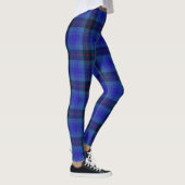 Merry Navy Pset, Navy Blue Magenta Tartan Leggings (Rechts)