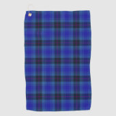 Merry Navy Pset Tartan Patroon Golfhanddoek (Voorkant)