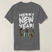 Merry New Year Beef Jerky Time T-shirt (Design voorkant)