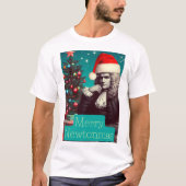 Merry Newtonmas Sir Isaac Newton T-shirt (Voorkant)