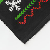 Merry Nmas Ugly Christmas Santa Claus Wrestling Bo Fleece Deken (Hoek)