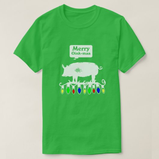 Merry Oink-Mas T-shirt (Design voorkant)