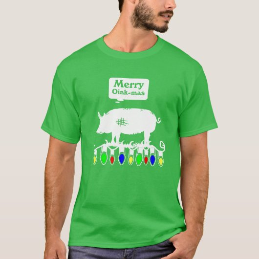 Merry Oink-Mas T-shirt (Voorkant)