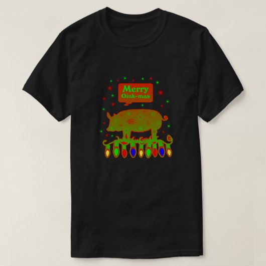 Merry Oink-Mas T-shirt (Design voorkant)