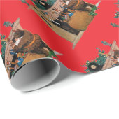 Merry Old Christmas Elf, Jessie Willcox Smith Cadeaupapier (Rol Hoek)