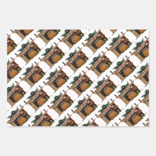 Merry Old Christmas Elf, Jessie Willcox Smith Inpakpapier Vel (Voorkant 3)