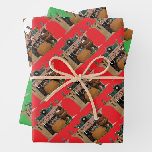 Merry Old Christmas Elf, Jessie Willcox Smith Inpakpapier Vel (In situ)