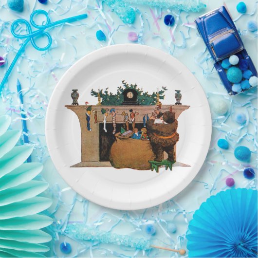 Merry Old Christmas Elf, Jessie Willcox Smith Papieren Bordje (Feest)