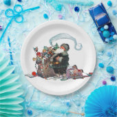 Merry Old Christmas Elf, Jessie Willcox Smith Papieren Bordje (Feest)