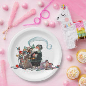 Merry Old Christmas Elf, Jessie Willcox Smith Papieren Bordje (Feest)