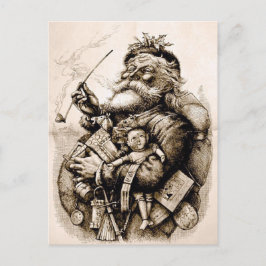 Merry Old Santa Claus Briefkaart
