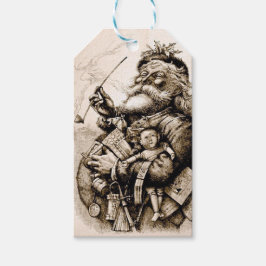 Merry Old Santa Claus Cadeaulabel