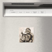 Merry Old Santa Claus Magneet (Insitu (Vaatwasser))