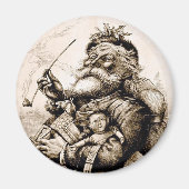 Merry Old Santa Claus Magneet (Voorkant)