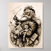 Merry Old Santa Claus Poster (Voorkant)