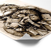 Merry Old Santa Claus Poster (Hoek)