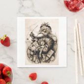 Merry Old Santa Claus Servet (Insitu)