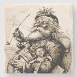 Merry Old Santa Claus Stenen Onderzetter