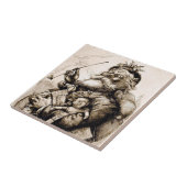 Merry Old Santa Claus Tegeltje (Zijkant)