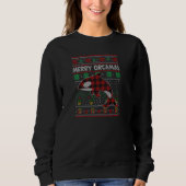 Merry Orcamas Christmas Sweater Orca Killer Whale (Voorkant)