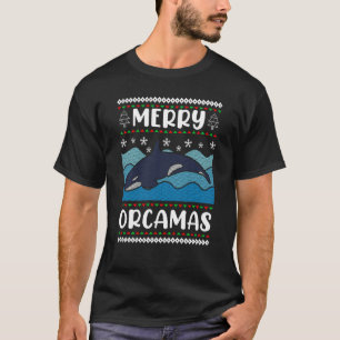 Merry Orcamas Orca diver marine biologist Swea T-shirt