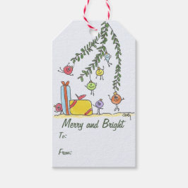 Merry Ornaments Cadeaulabel