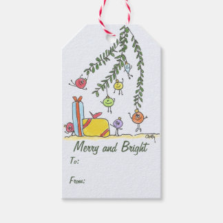 Merry Ornaments Cadeaulabel
