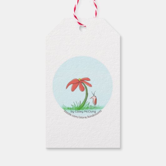 Merry Ornaments Cadeaulabel (Achterkant)