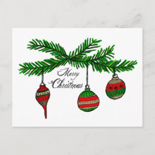 Merry Ornaments Feestdagenkaart