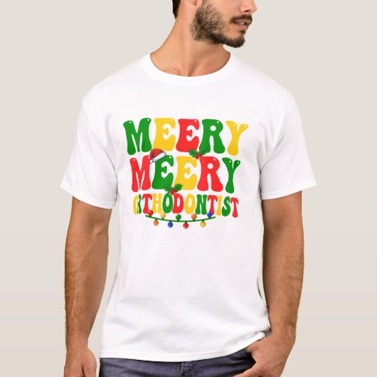 Merry Orthodontist Dental T-shirt (Voorkant)
